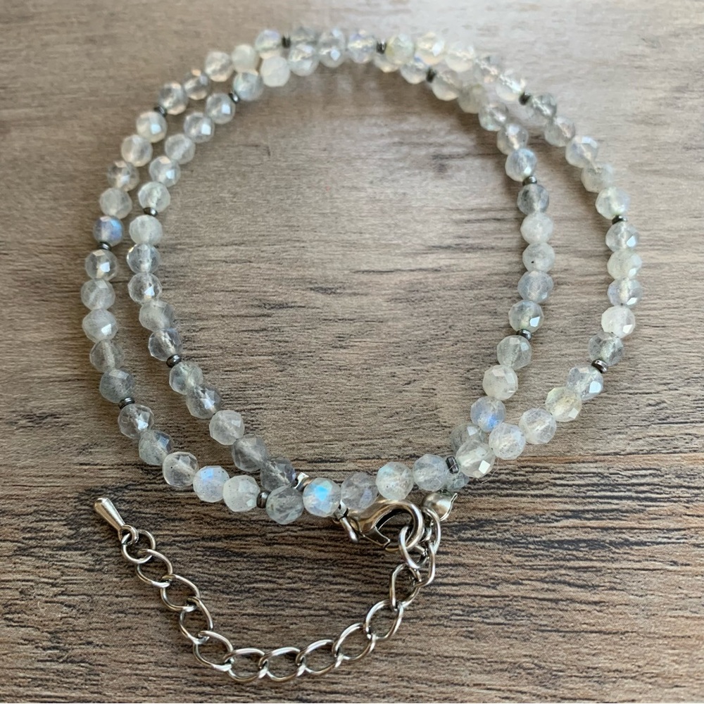 Handmade Labradorite Necklace Beads 4mm